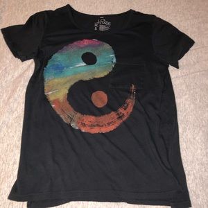 Black LOL Vintage Yin Yang Shirt